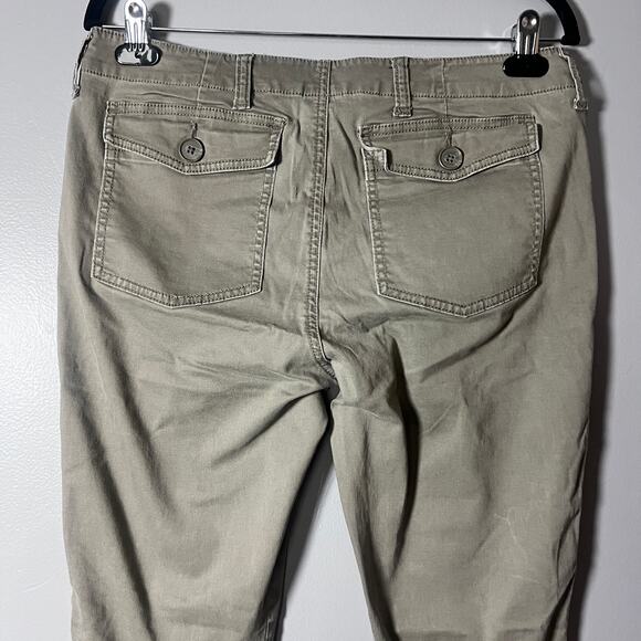 Cabi Women’s 8 Utility Chino Pants Khaki Straight Leg Cargo Pockets 30 Inseam - Picture 8 of 8